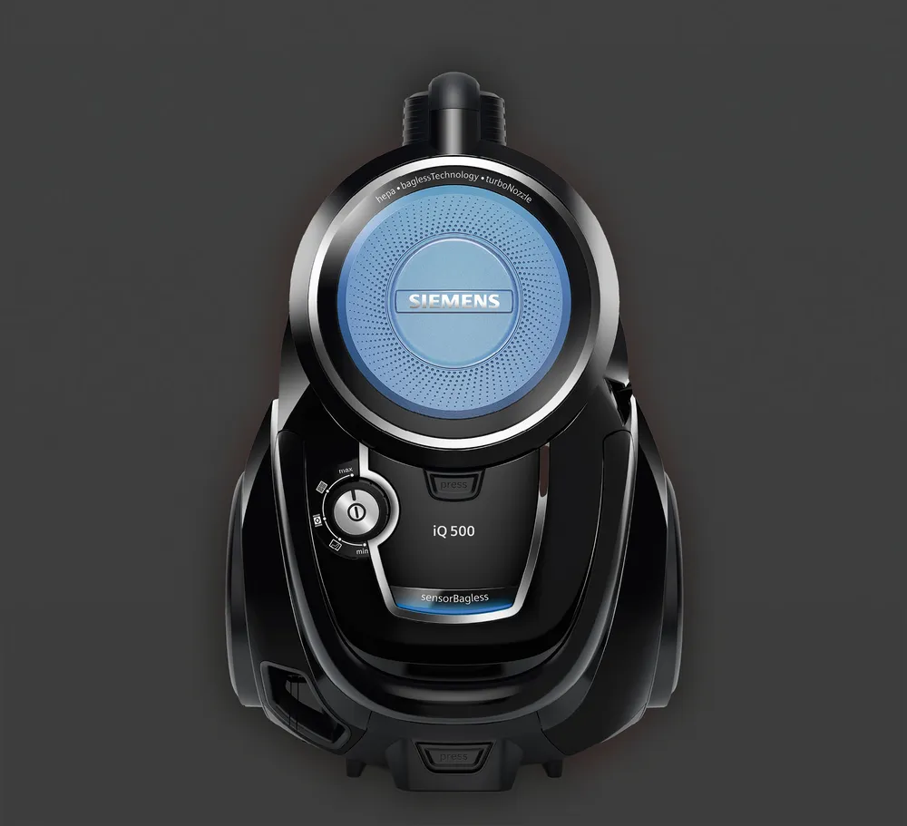 iQ500 Siemens VSX41XTRM Toz torbasız Süpürge Siyah