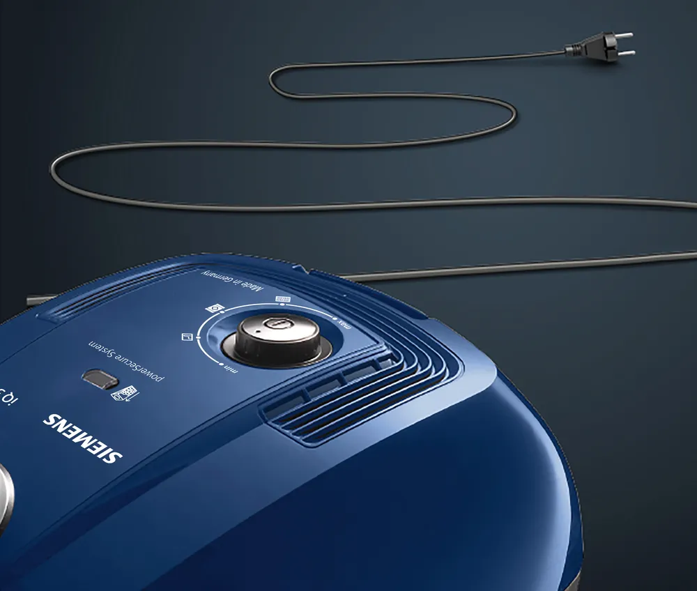 iQ300 Siemens VSC3A330 Toz torbalı Süpürge Mavi