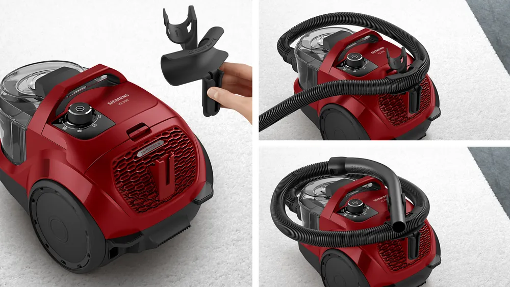 iQ300 Siemens VSX21A300 Toz torbasız Süpürge Kırmızı