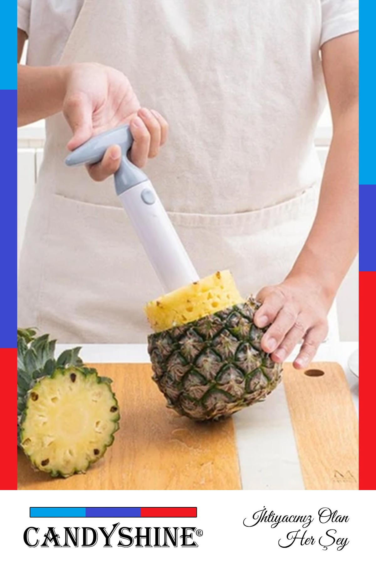 Pratik Ananas Soyucu Dilimleyici Doğrayıcı