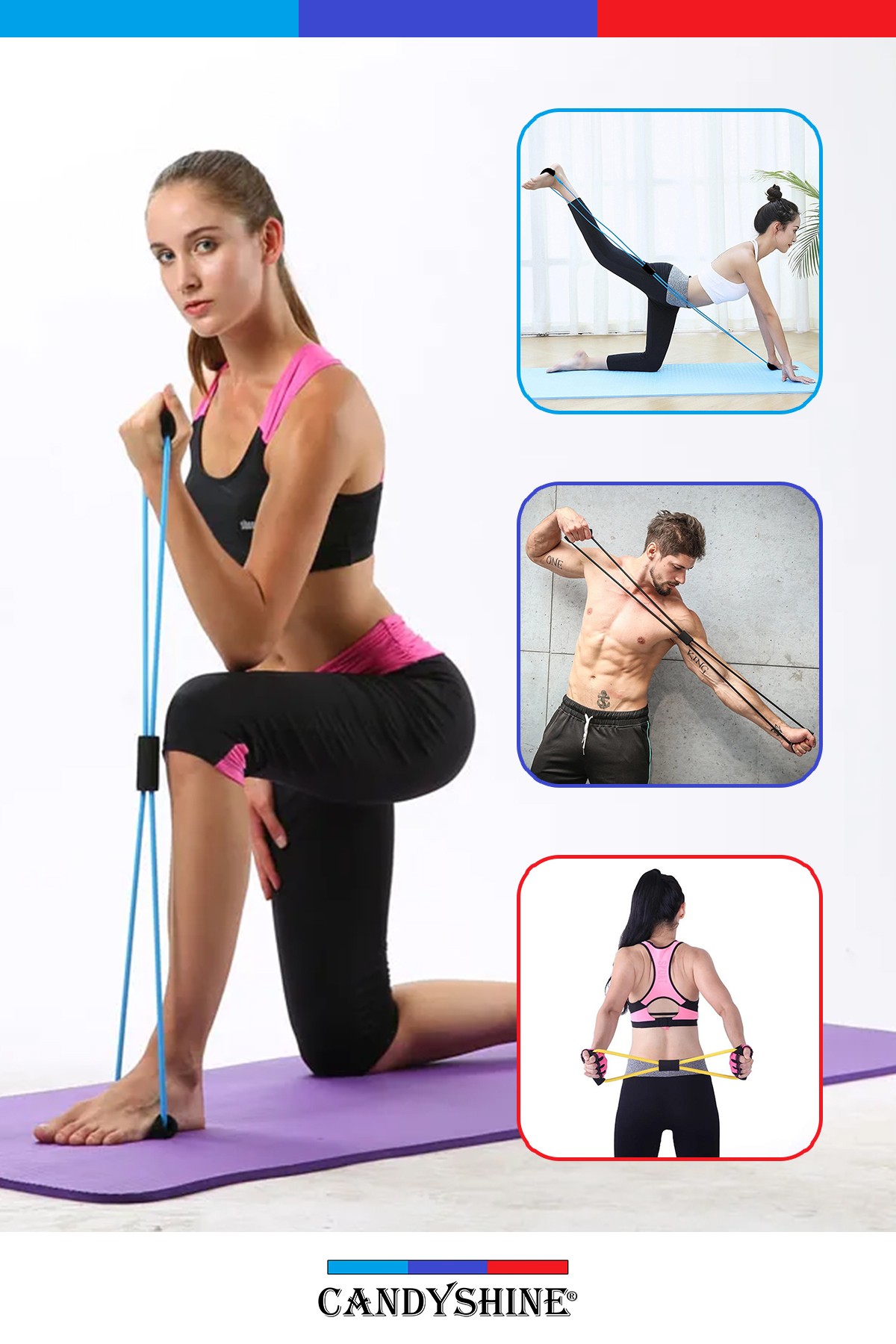 Fitness İçin Çok Amaçlı Egzersiz Direnç Lastiği