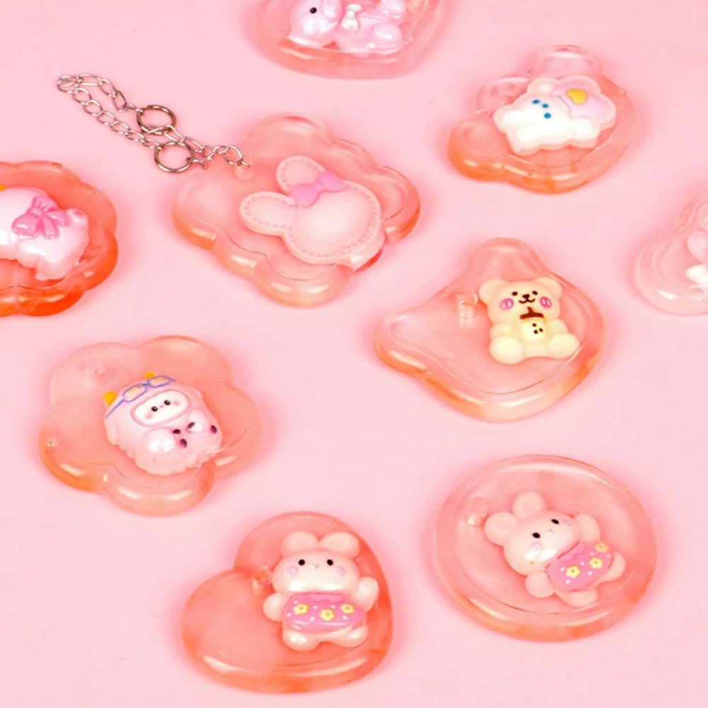 Epoksi Reçine Silikon Kalıp Bombeli Çoklu Figürler Anahtarlık Kolye Kalıbı