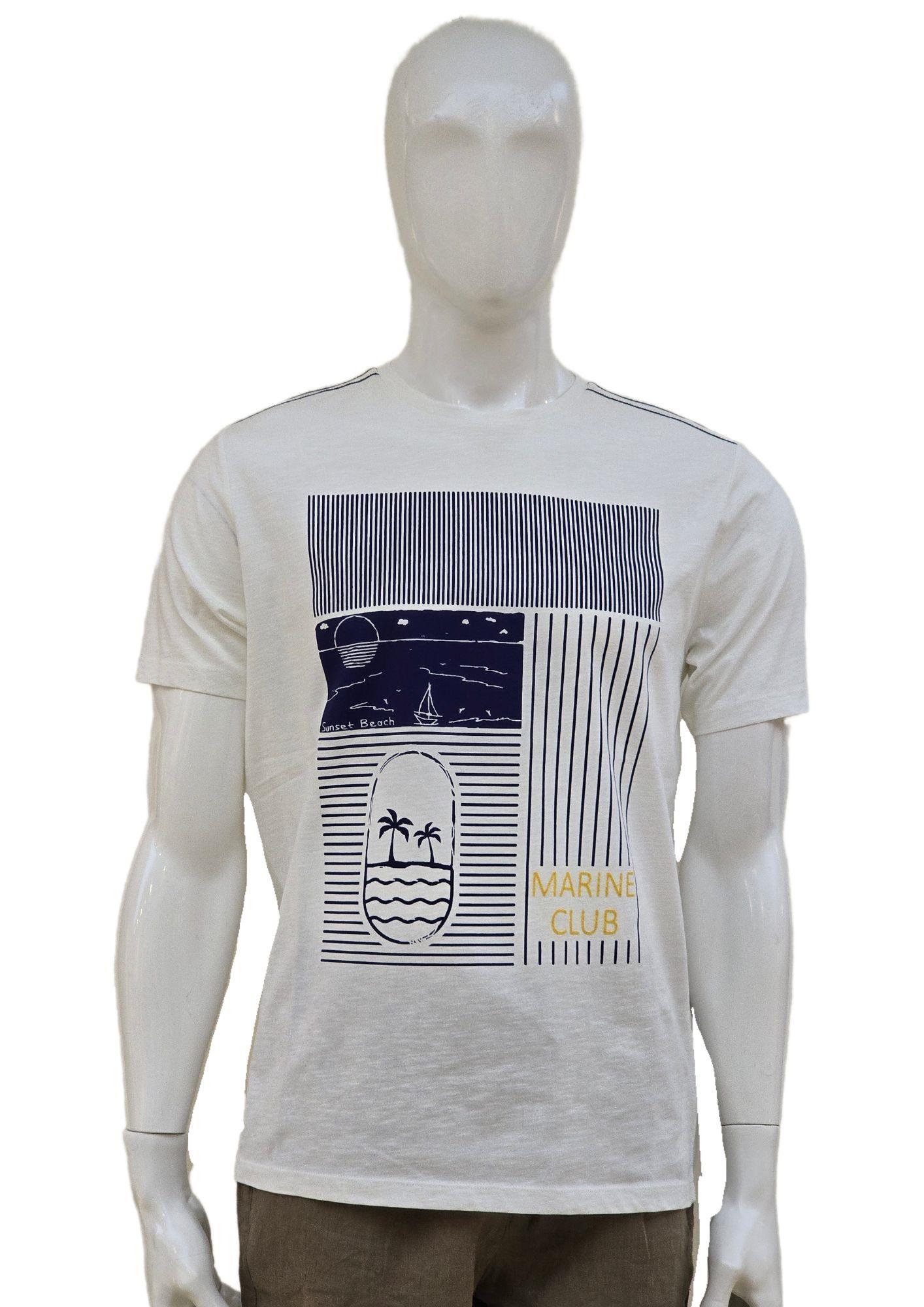 Campione 1099601 Erkek T-Shirt Off White