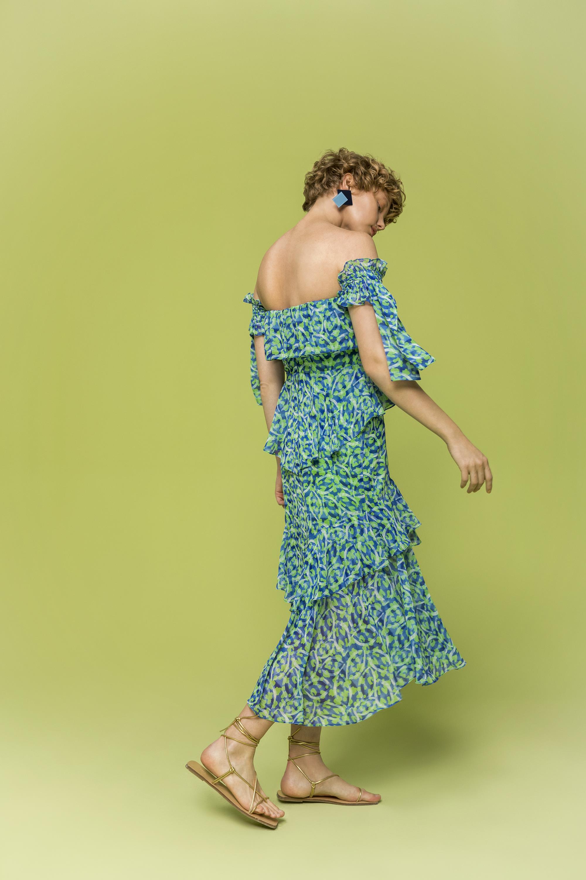 Kameya 40234 Mavi Elbise