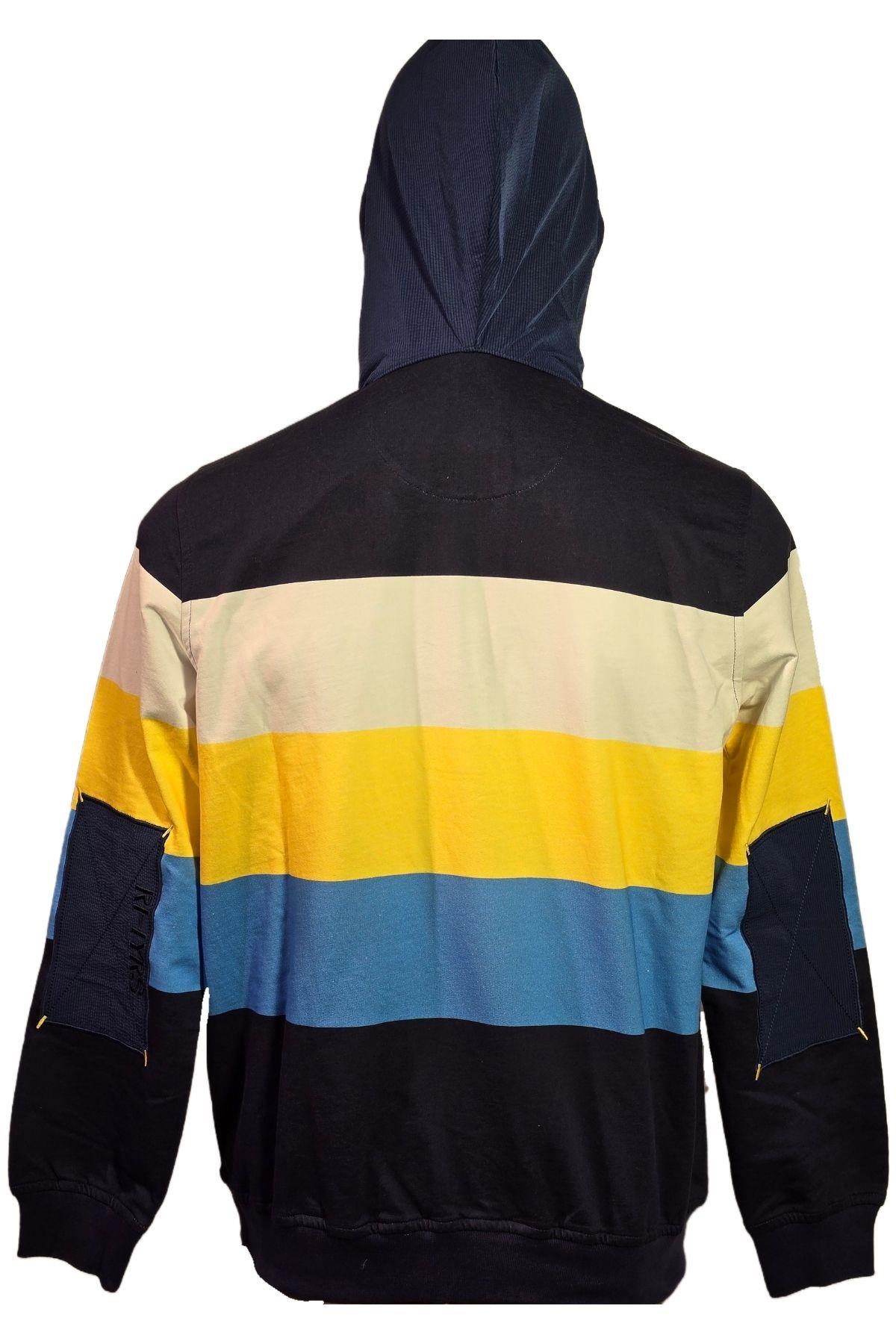 Campione 1319603 Erkek Kapşonlu Sweatshirt Admiral Blue
