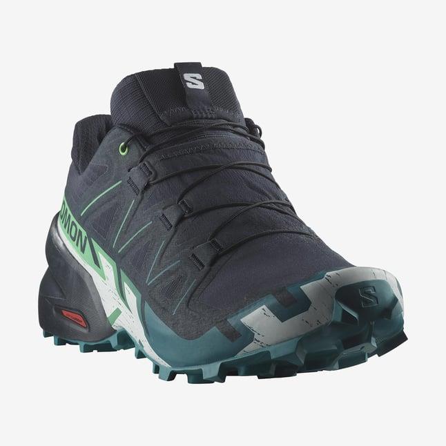 Salomon Speedcross 6 Erkek Outdoor Ayakkabı L47465300 Carbon/Tahitian Tide/White