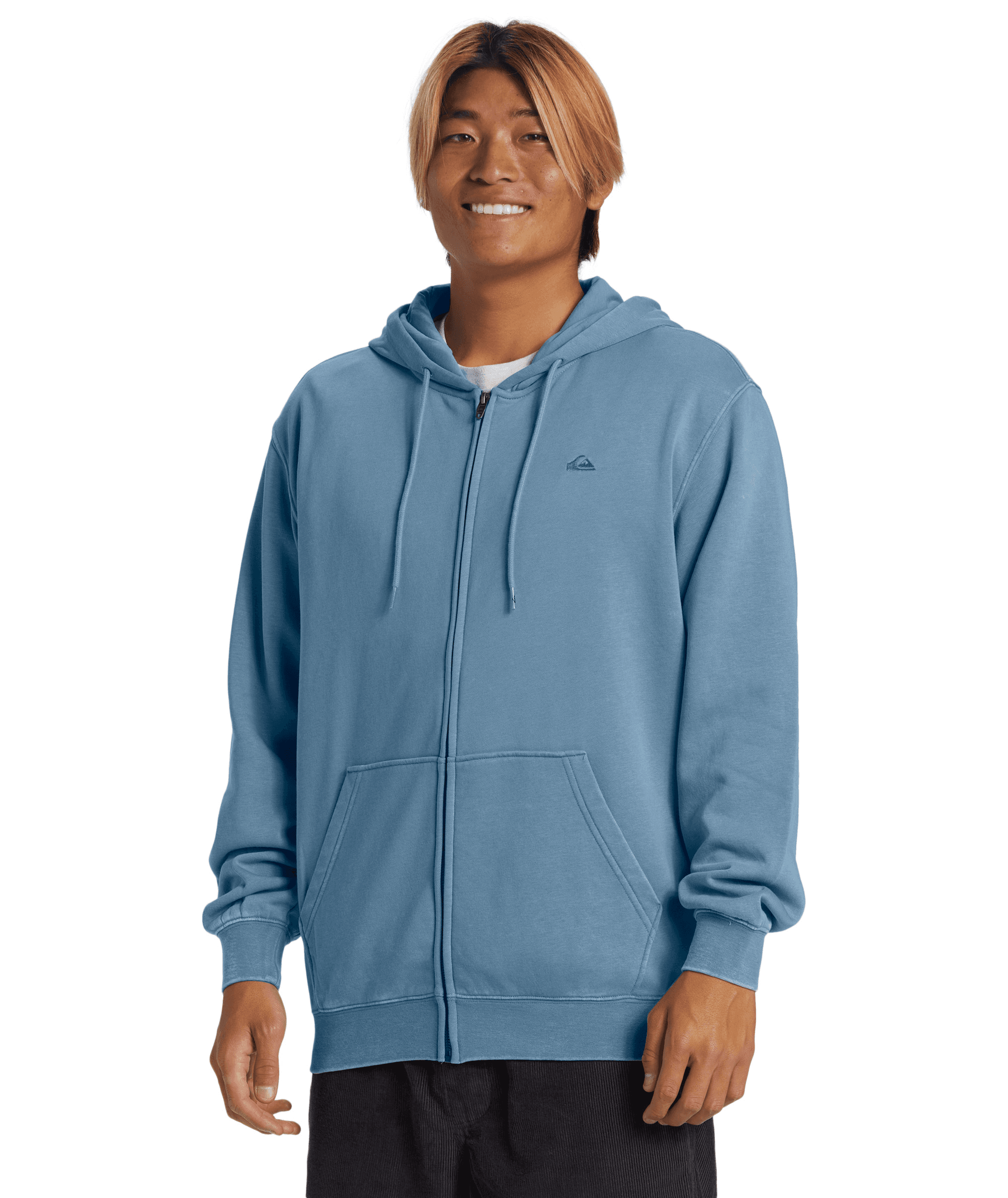 Quiksilver Salt Water Zip Hoodie Erkek Sweatshirt AQYFT03330-BKQ0 Blue Shadow