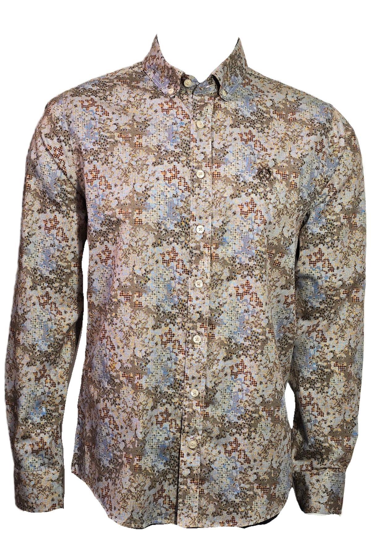 Campione 3709234 Erkek Desenli Gömlek Highland
