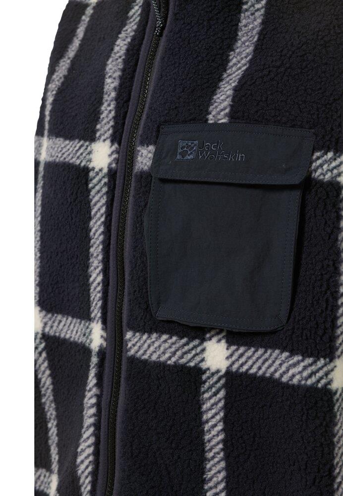 Jack Wolfskin Felslicht Check Vest M Erkek Yelek A60061-A0028 Dark Navy