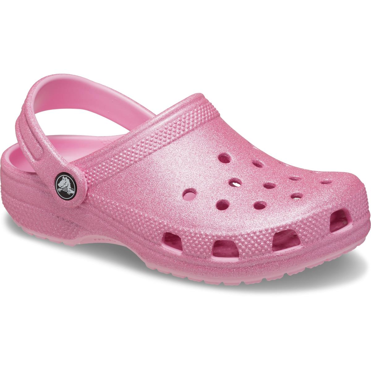 Crocs Classic Glitter Clog K Çocuk Terlik 206993-6XE Pink Tweed Glitter