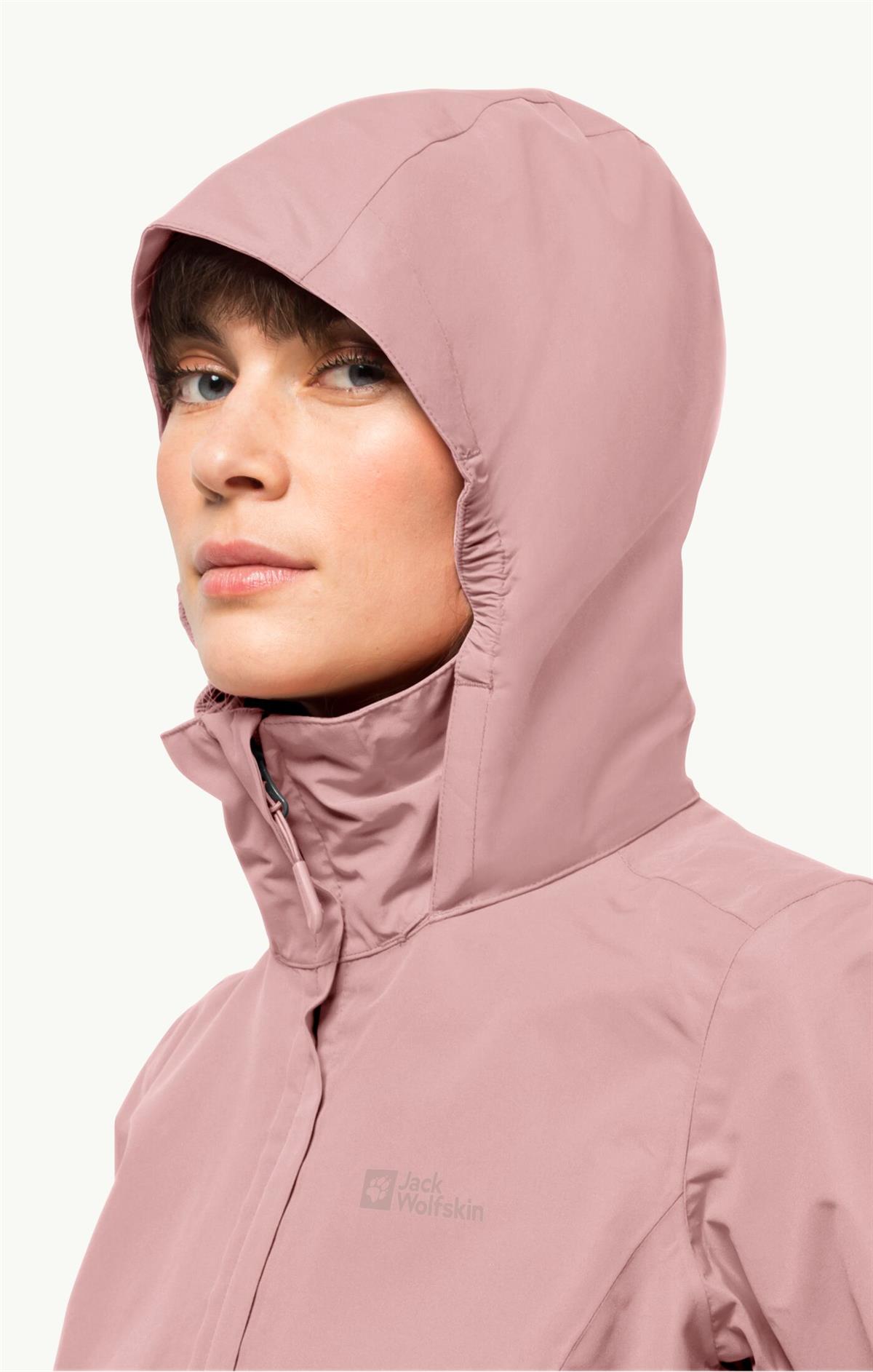 Jack Wolfskin Stormy Point 2L JKT Kadın Ceket 1111202-2203 Rose Smoke