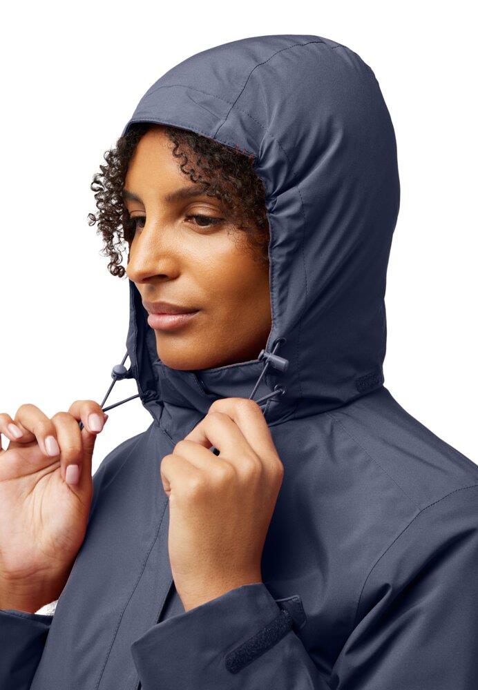 Jack Wolfskin Rotwand 3IN1 JKT W Kadın Outdoor Ceket A60333-1388 Graphite
