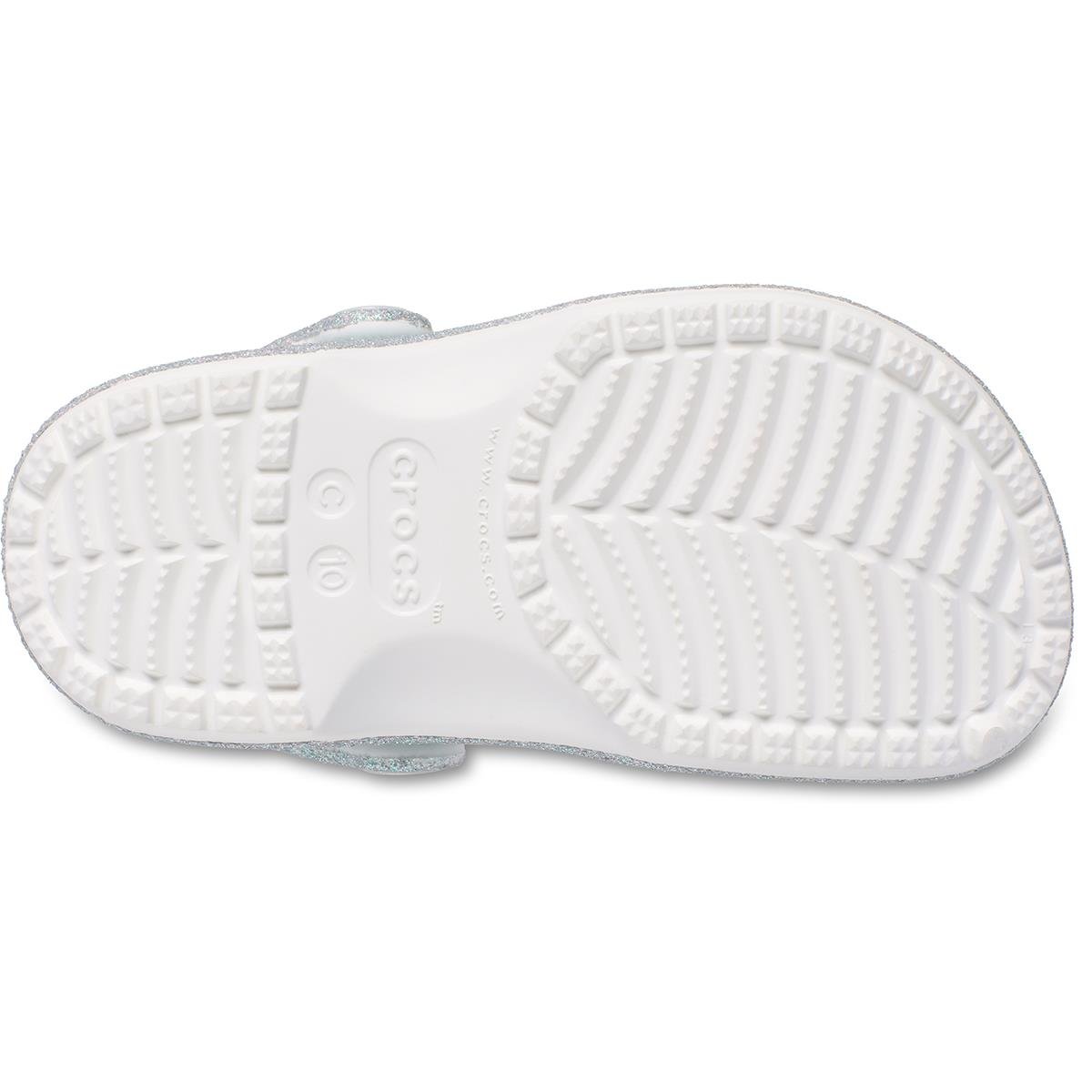 Crocs Classic Iridescent Glitter Classic Clog Çocuk Terlik 210986-100 White
