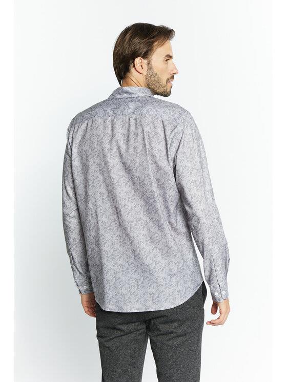 Campione 3709406 Erkek Desenli Gömlek Grey