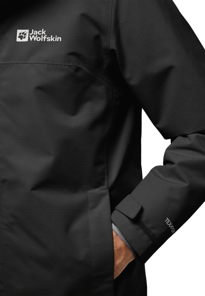 Jack Wolfskin Altenberg 3IN1 JKT M Erkek Outdoor Ceket A61864-6000 Black