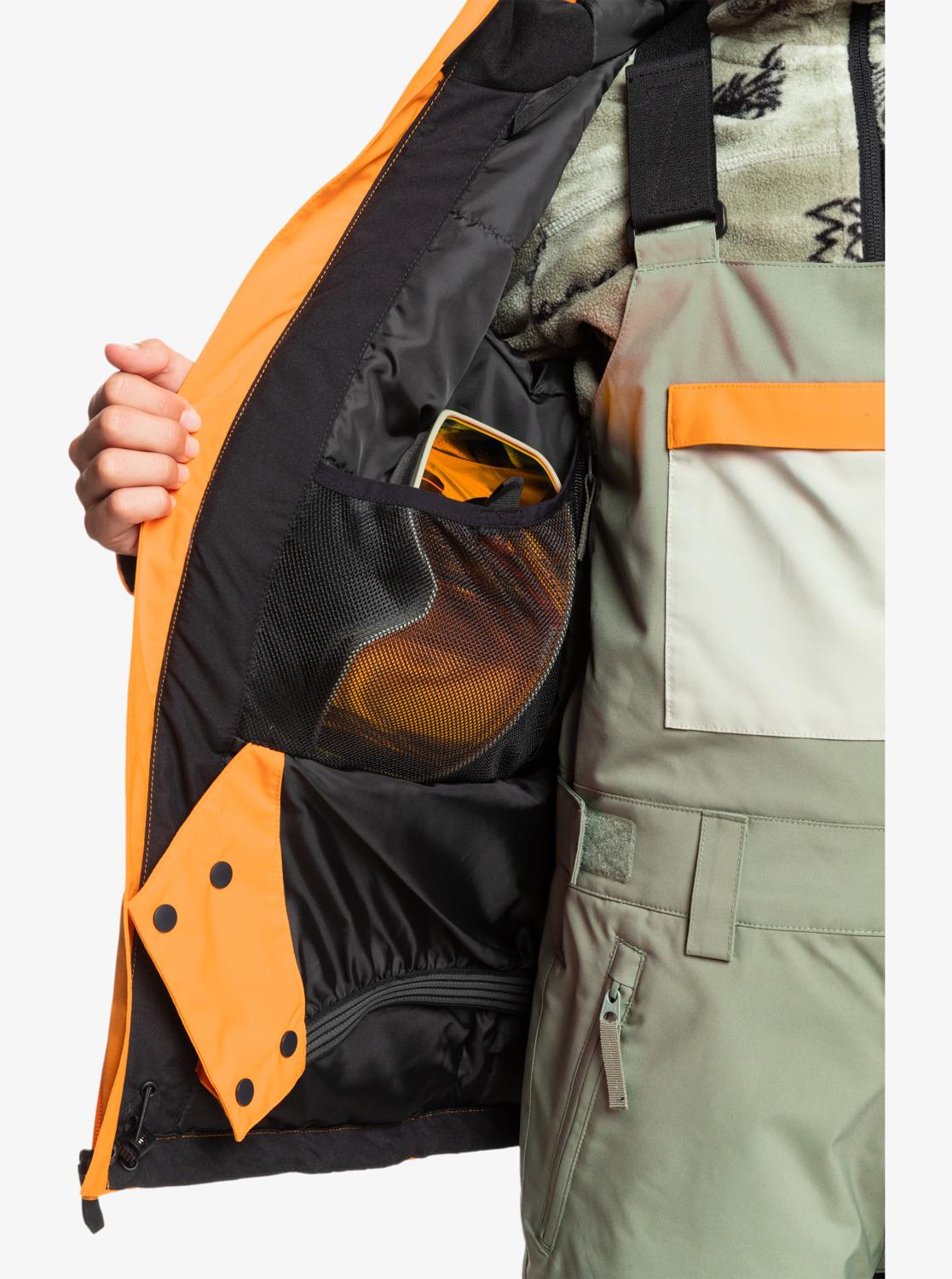 Quiksilver Mission Solid Youth JK Çocuk Snowboard Ceketi EQBTJ03157-4177 Orange Pepper