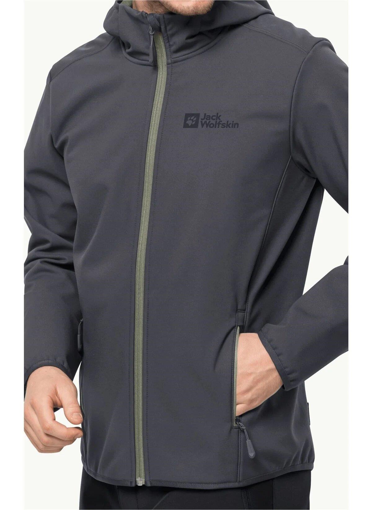 Jack Wolfskin Bornberg Hoody Erkek Ceket 1307471-6230 Ebony