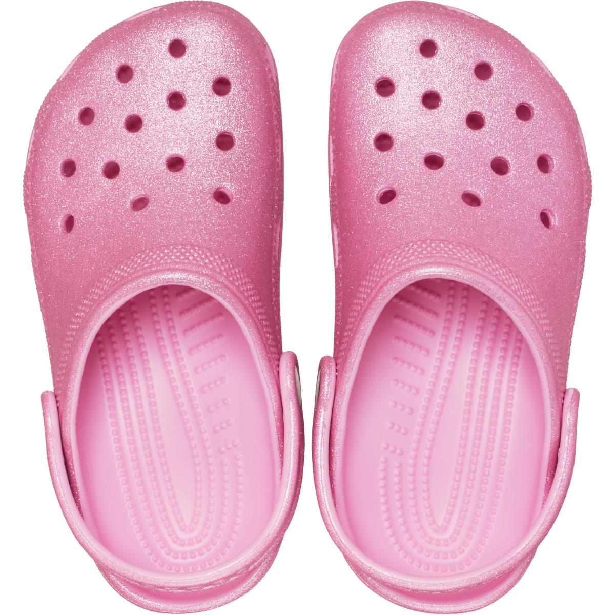 Crocs Classic Glitter Clog K Çocuk Terlik 206993-6XE Pink Tweed Glitter