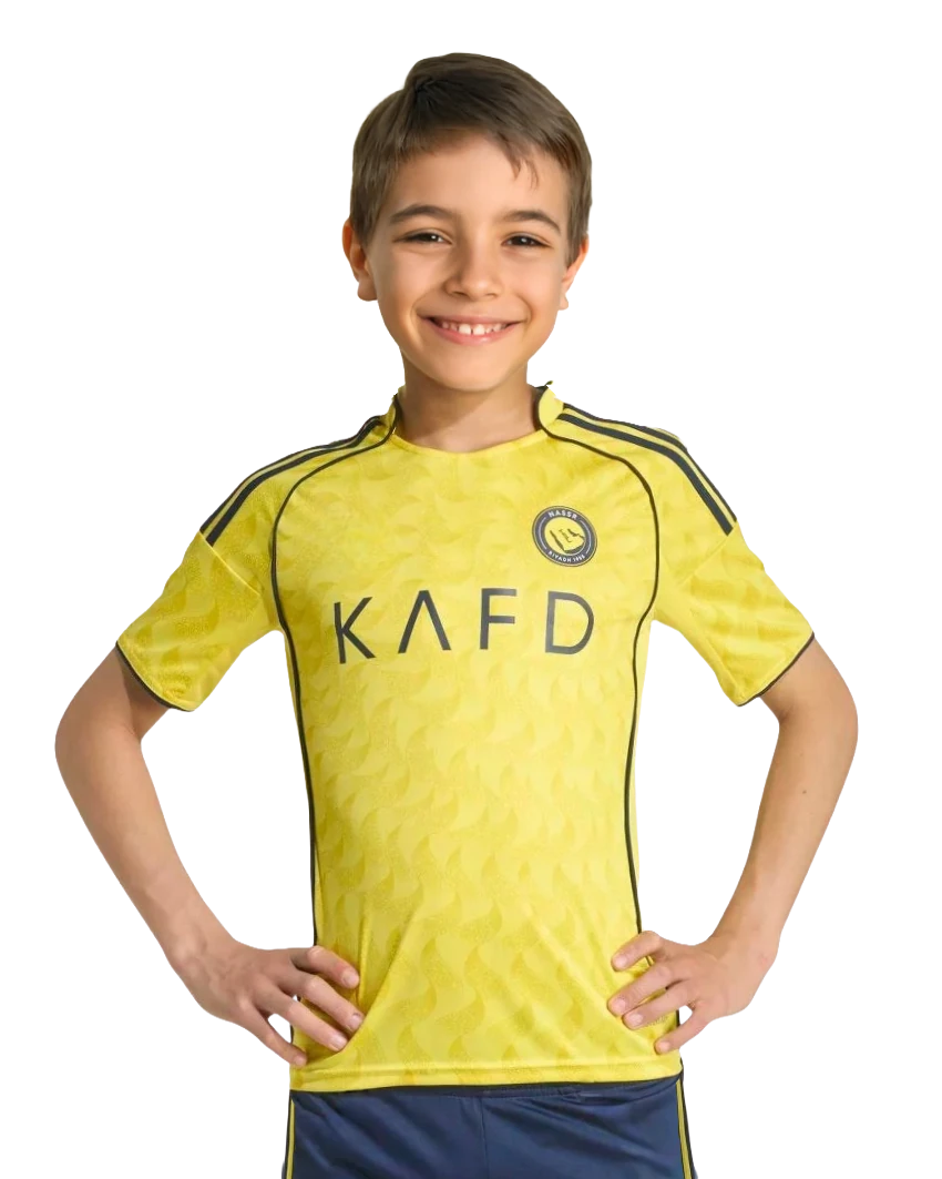 Al Nassr FC Ronaldo Çocuk Forma 2'li Takım(Şort/T-Shirt)