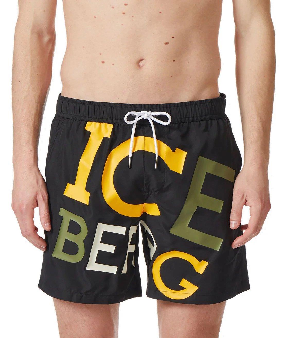 Iceberg ICE3MBM08 Palms Şort Black