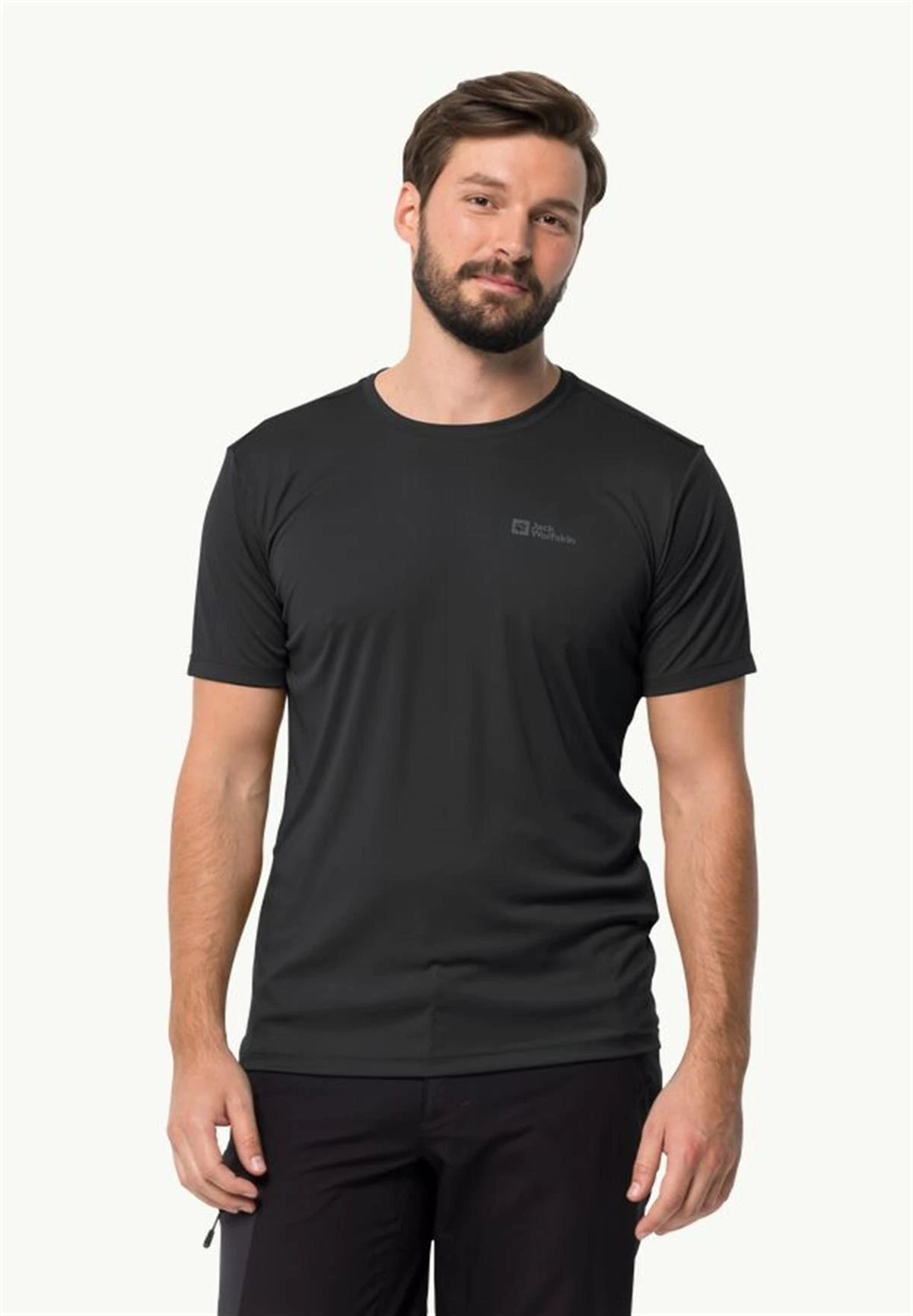 Jack Wolfskin Tech T Erkek T-Shirt 1807072-6000 Black