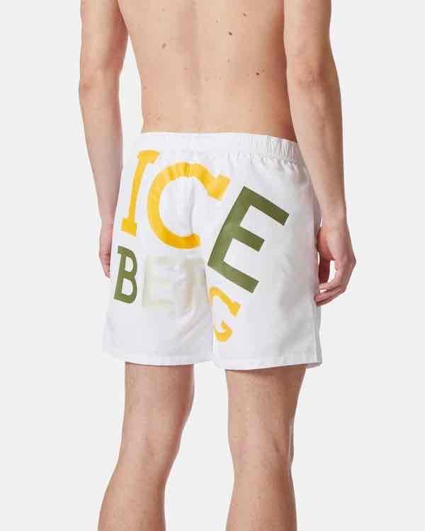 Iceberg ICE3MBM08 Palms Şort White