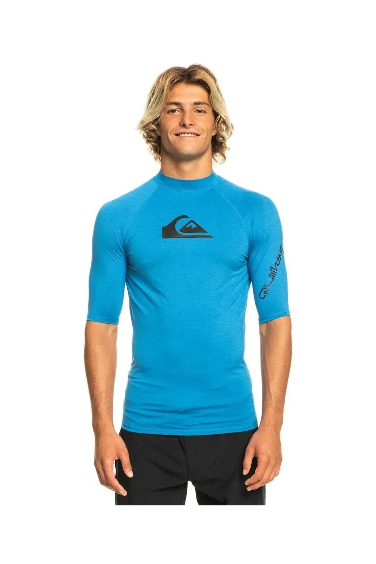 Quiksilver All Time UV Korumalı Kısa Kollu Yetişkin Mayosu EQYWR03358-Blue
