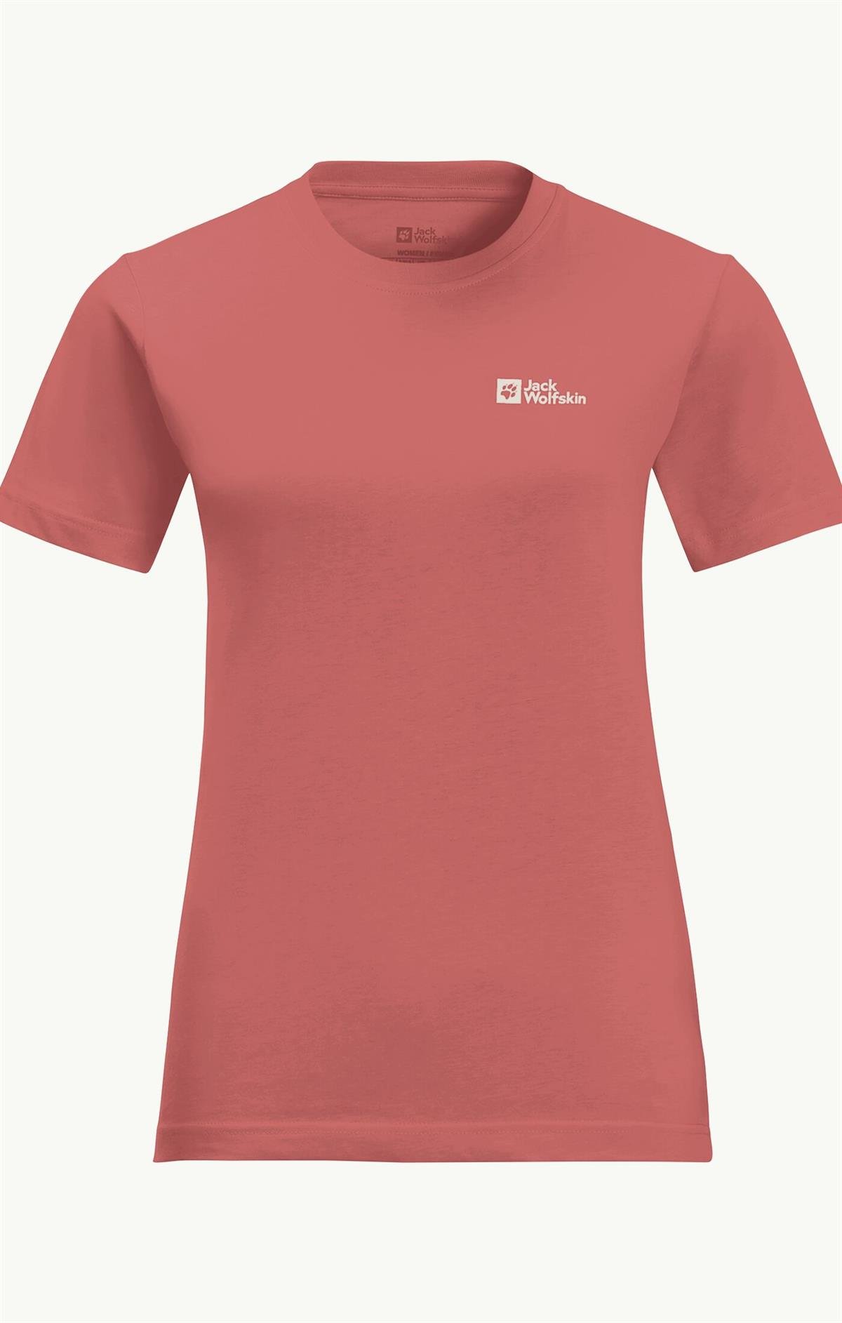 Jack Wolfskin Essential T Kadın T-Shirt 1808352-2183 Faded Rose