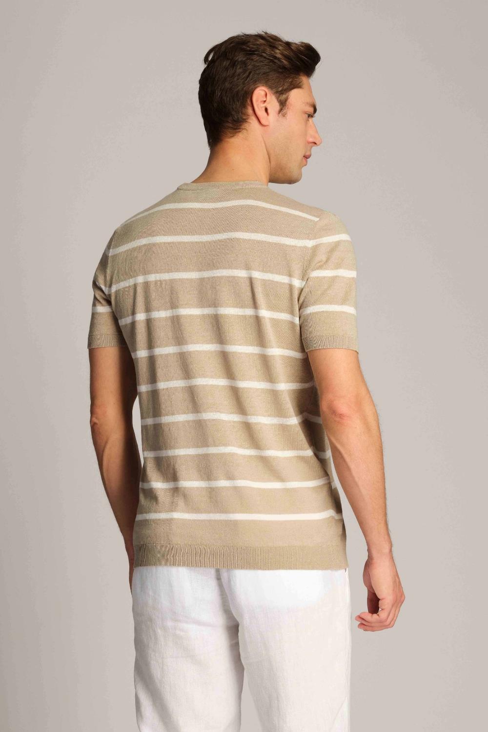 Ruck & Maul Erkek T-Shirt 23788-312 Silver Mink
