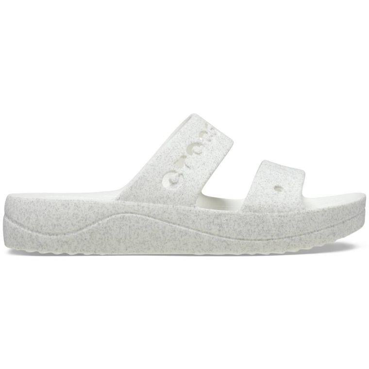 Crocs Baya Platform Glitter Sandal Kadın Terlik 208461-100 White
