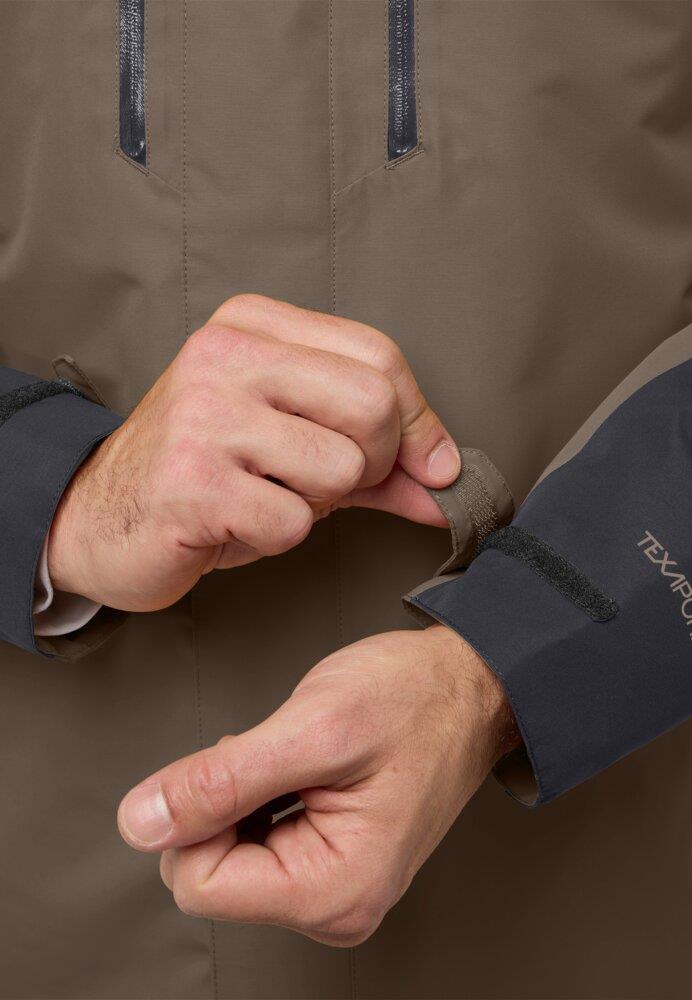 Jack Wolfskin Jasper 3IN1 JKT M Erkek Outdoor Ceket A61858-5719 Cold Coffee