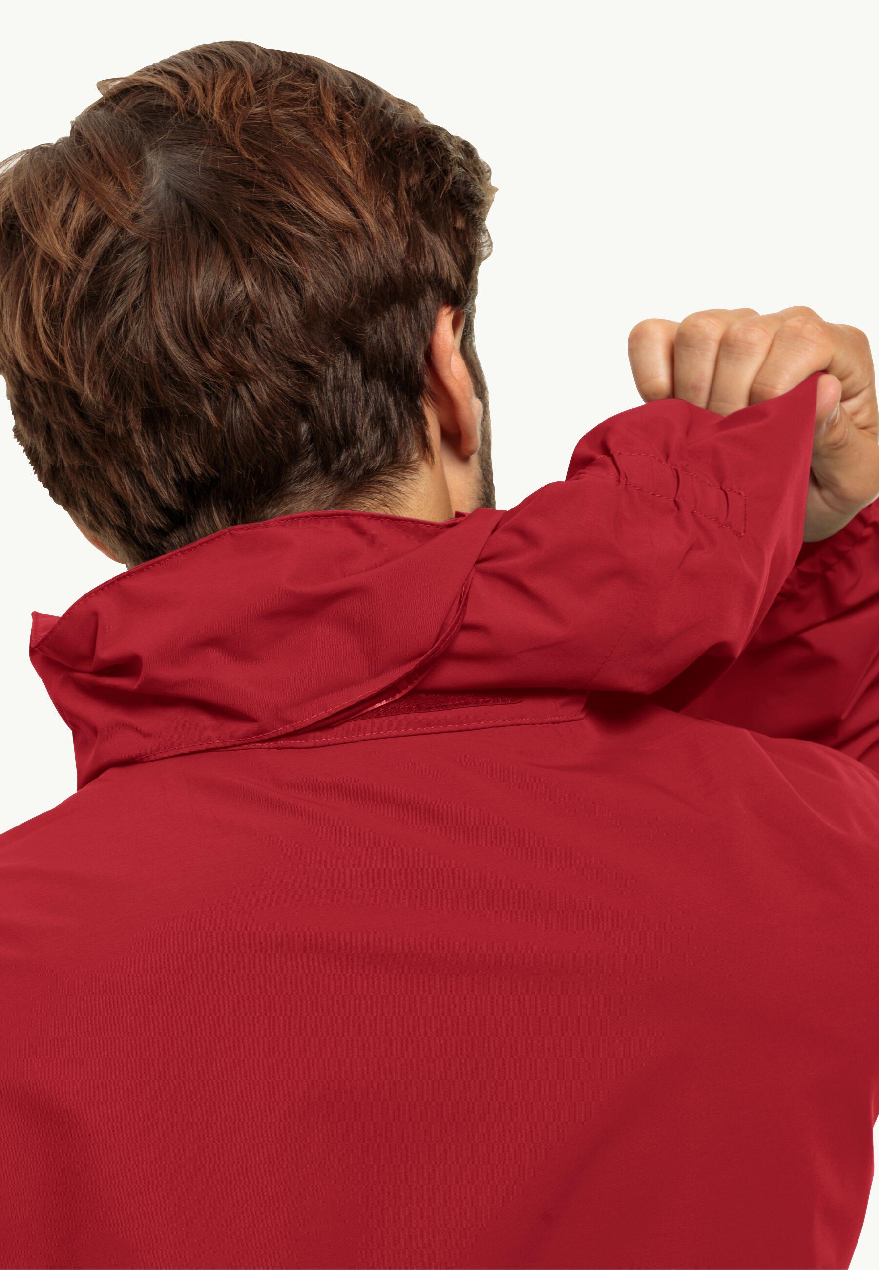 Jack Wolfskin Stormy Point 2L JKT Erkek Ceket 1111142-2607 Red Glow