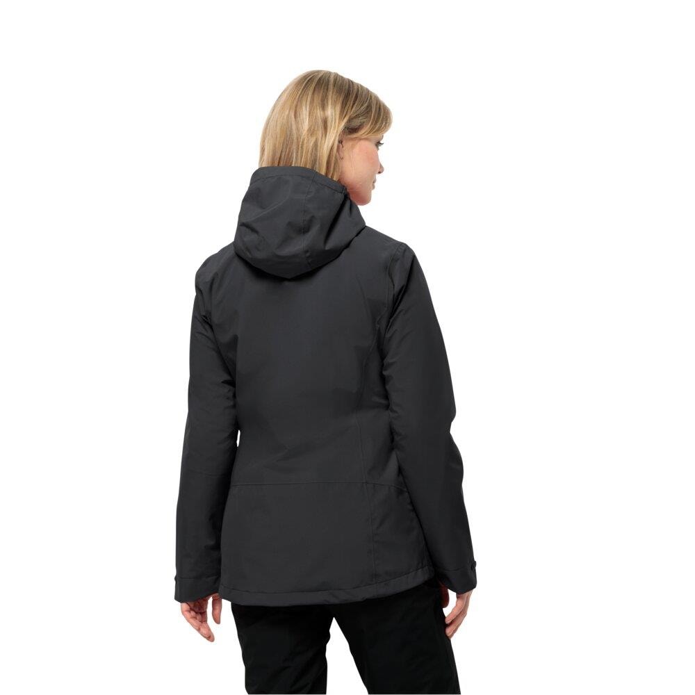 Jack Wolfskin Moonrise 3IN1 JKT W Kadın Outdoor Ceket 1115621-6000 Black
