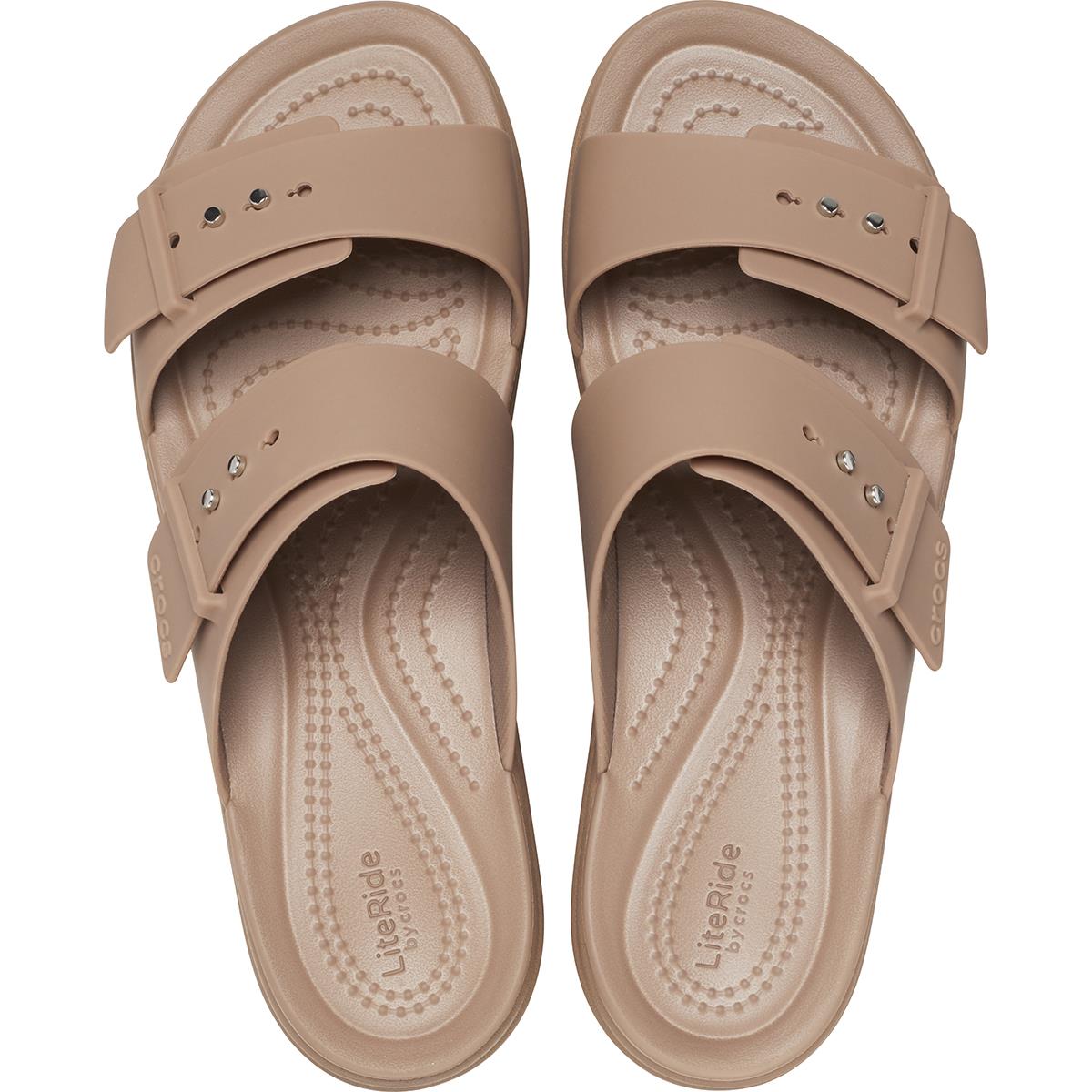 Crocs Brooklyn Buckle Low Wedge Kadın Terlik 207431-2Q9 Latte