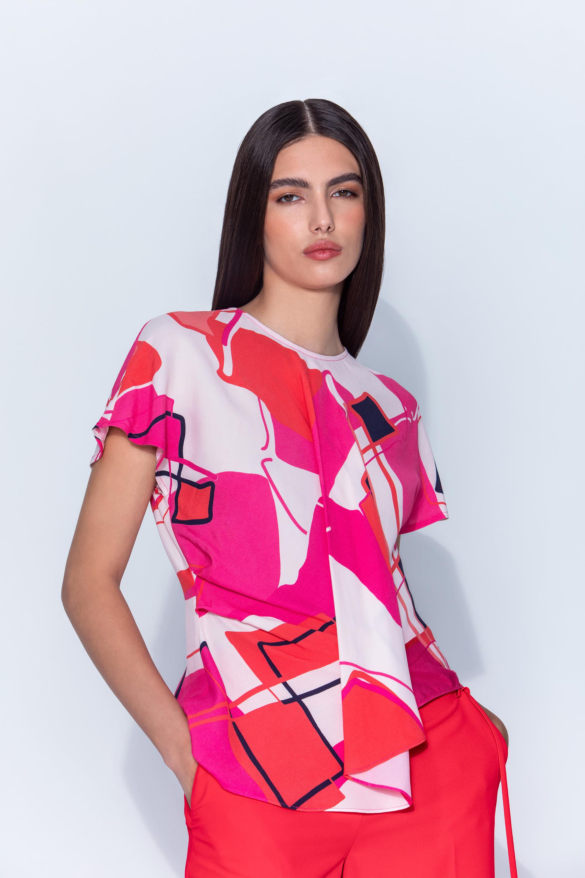 Kameya 10462 Bluz Fuşya