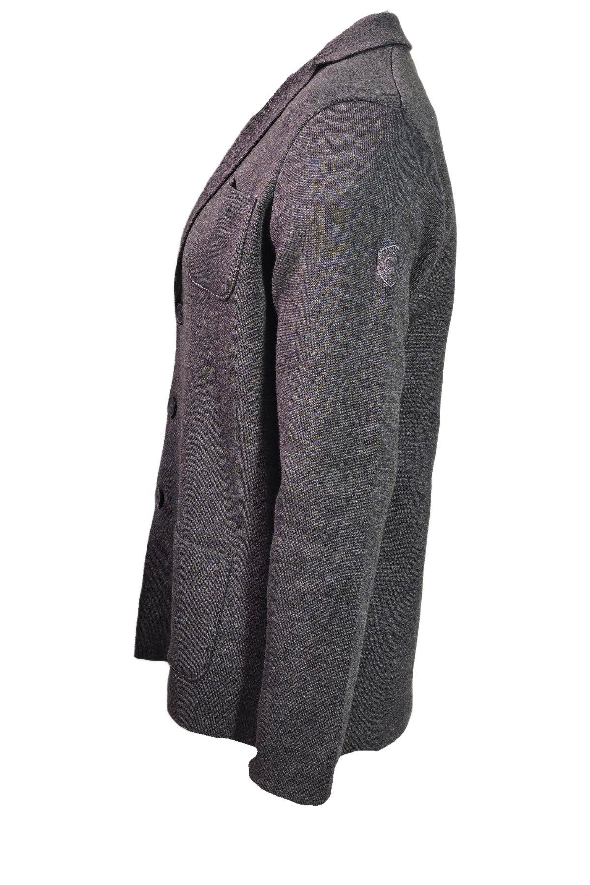 Campione 3849401 Erkek Triko Ceket Grey