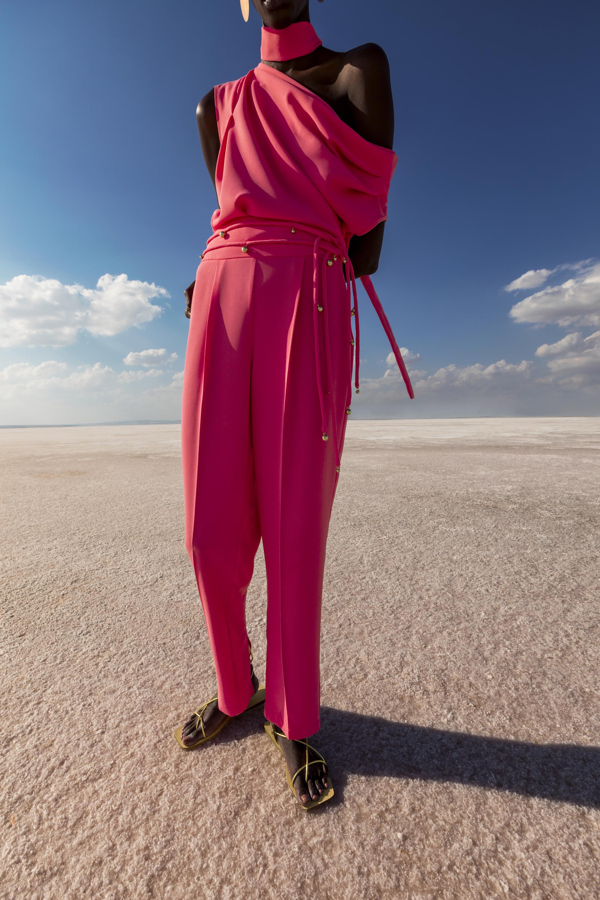 Kameya 20220 Pembe Pantalon