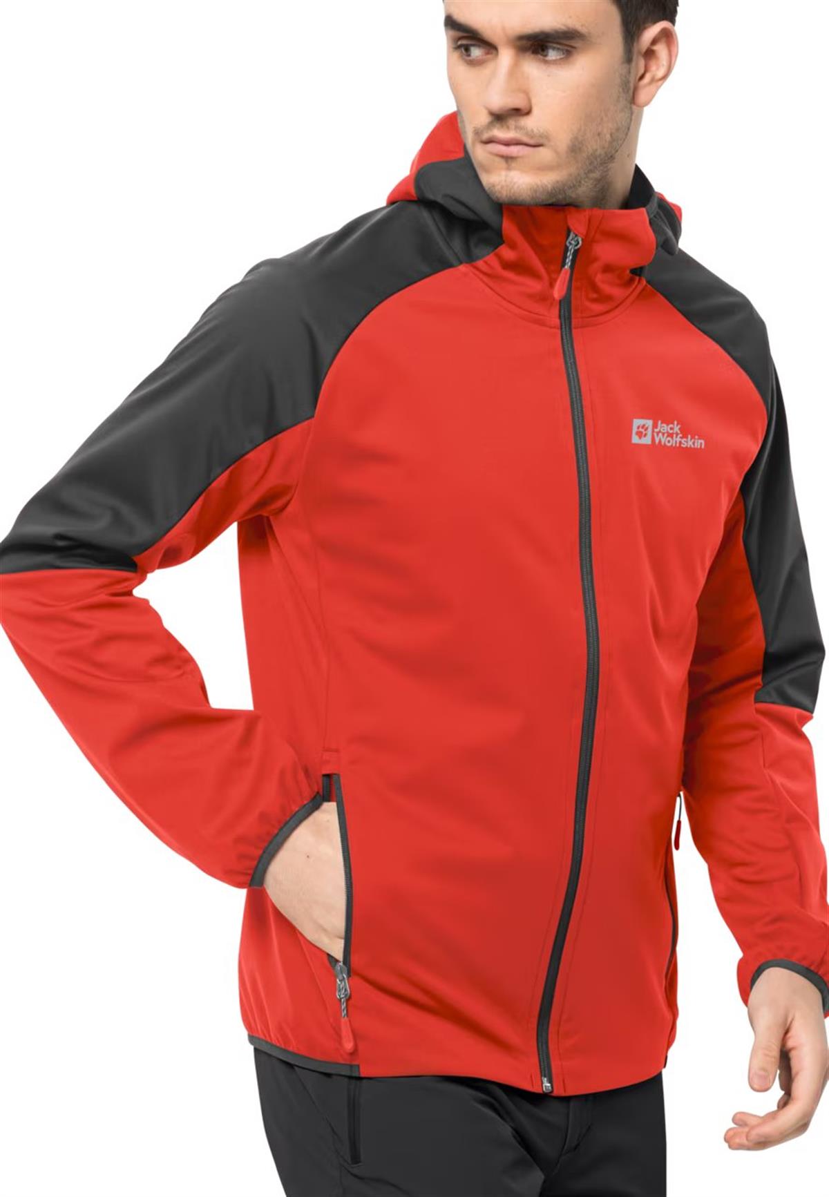 Jack Wolfskin Feldberg Hoody Erkek Ceket 1306922-2193 Strong Red