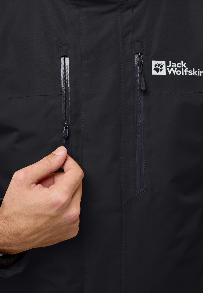 Jack Wolfskin Jasper 3IN1 JKT M Erkek Outdoor Ceket A61858-6000 Black
