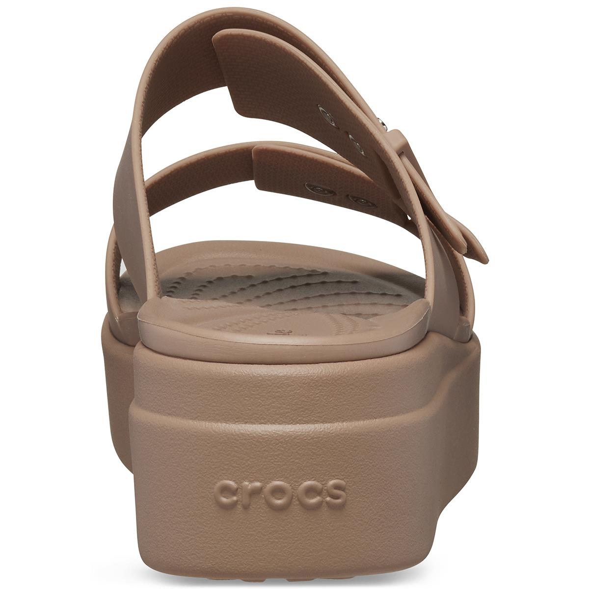 Crocs Brooklyn Buckle Low Wedge Kadın Terlik 207431-2Q9 Latte