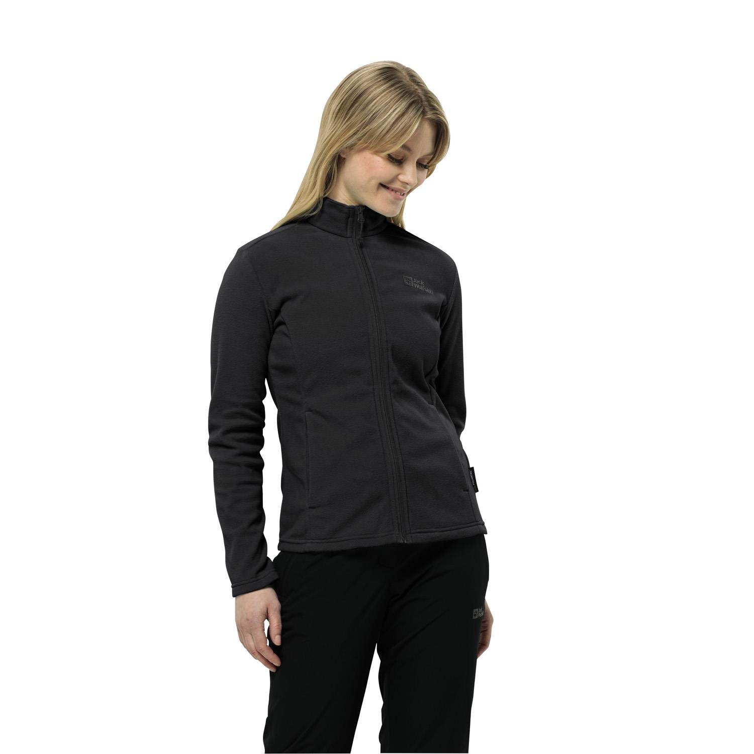 Jack Wolfskin Taunus FZ W Tam Fermuar Kadın Polar 1711391-6000 Black