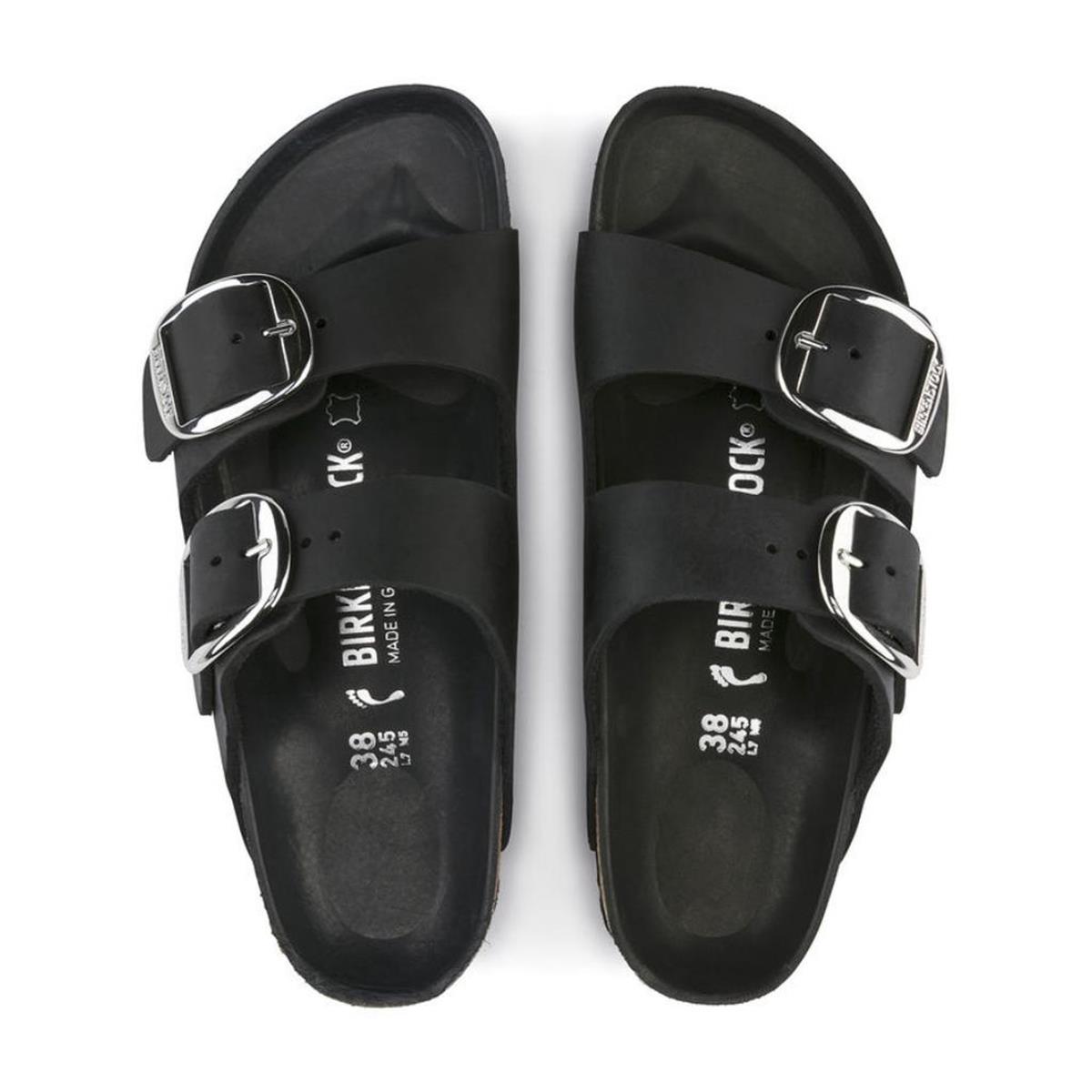 Birkenstock Arizona Big Buckle Leoi Terlik 1011075-Black