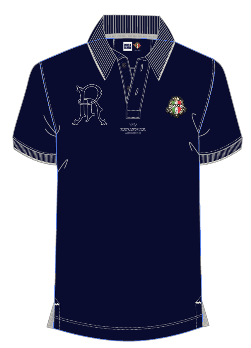 Ruck & Maul Erkek Polo T-Shirt 24886-166 Navy Blue