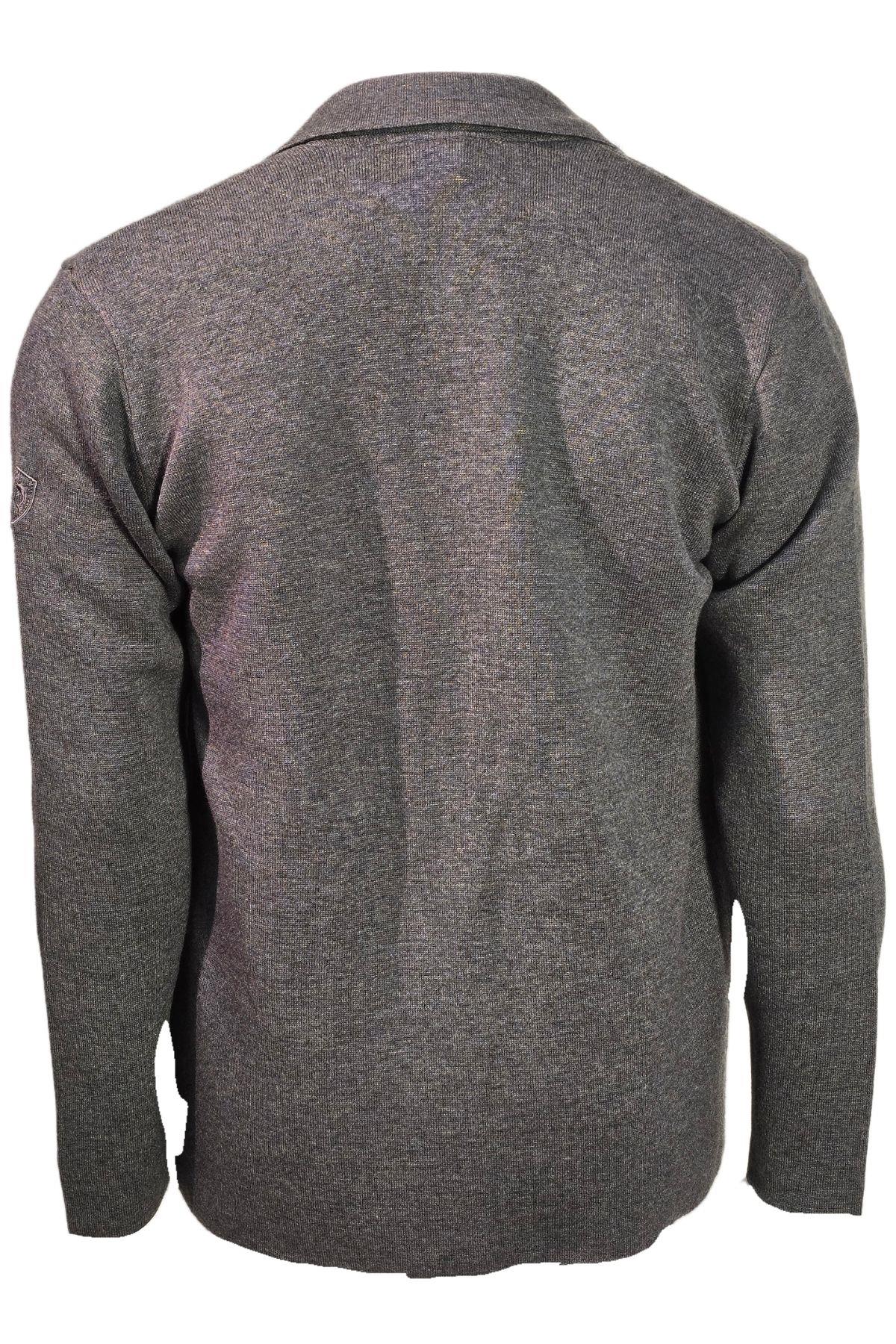 Campione 3849401 Erkek Triko Ceket Grey