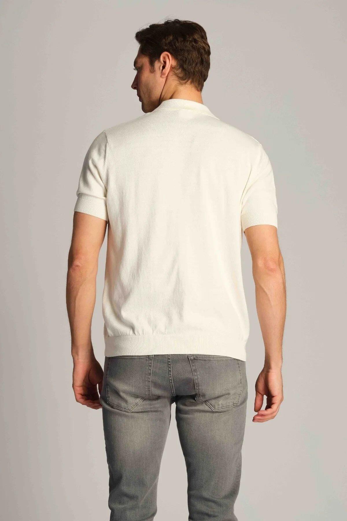 Ruck & Maul Erkek Polo T-Shirt 23806-1143 Marshmallow