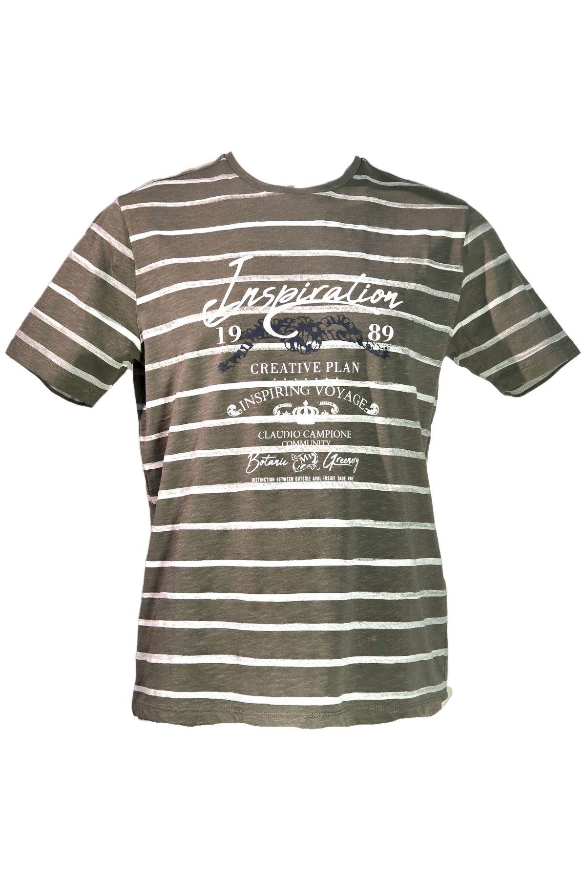 Campione 1099207 Erkek T-Shirt Olive