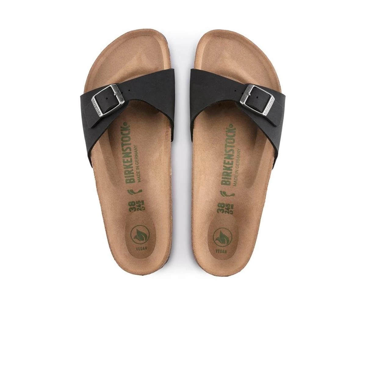 Birkenstock Madrid BF Earthy Vegan Kadın Terlik 1020060-Black