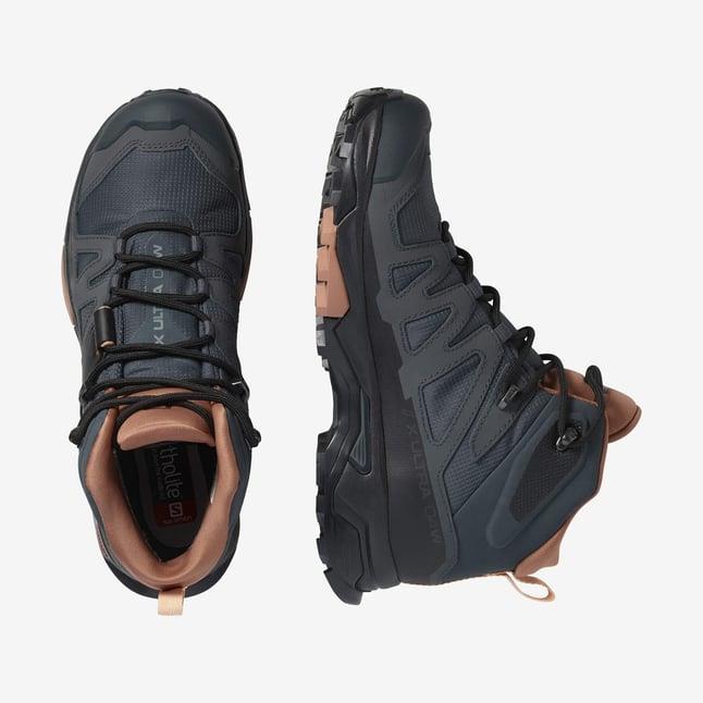 Salomon X Ultra 4 MID GTX Kadın Outdoor Bot L41295600 Ebony/Mocha Mousse/Almond Cream