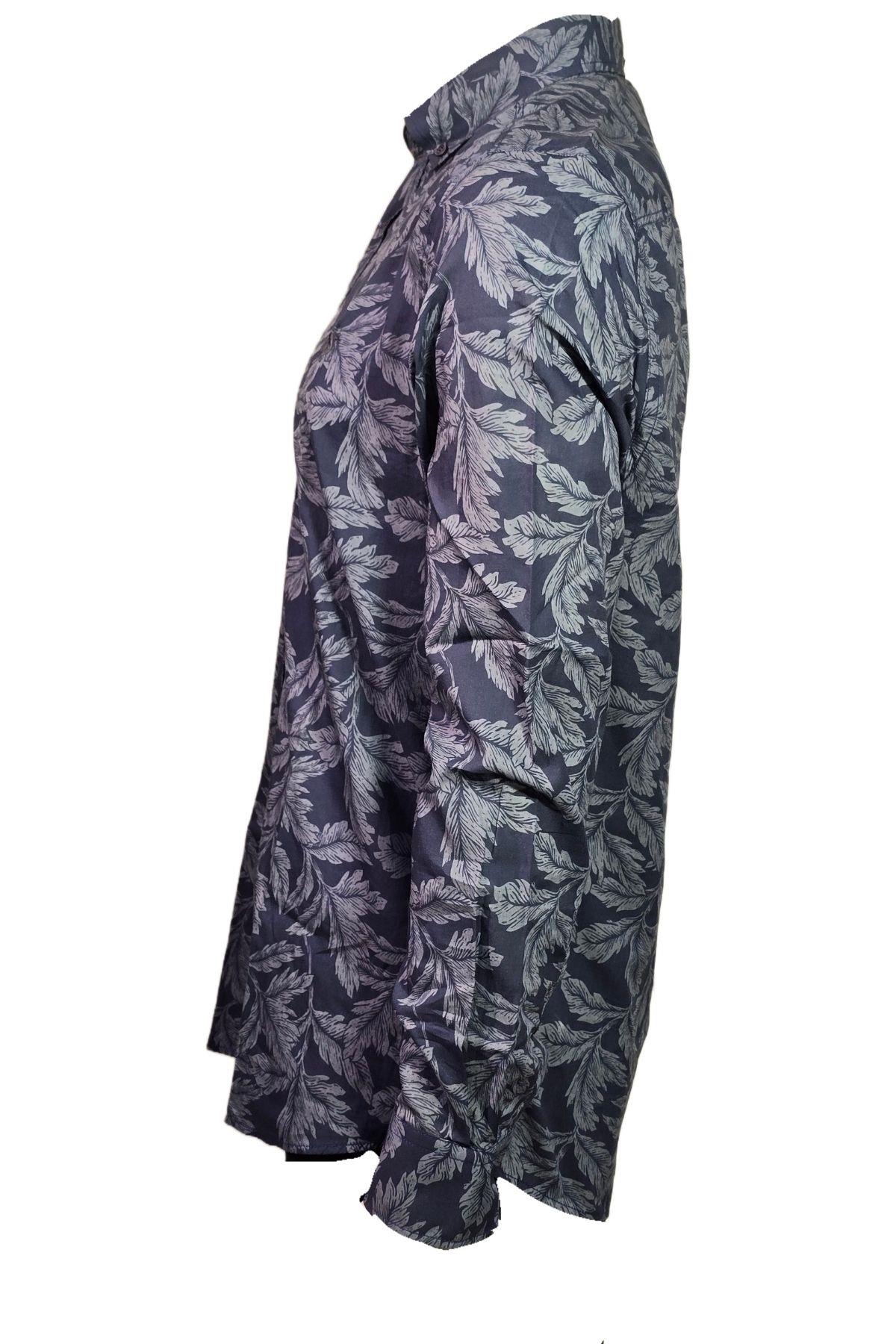 Campione 1709132 Erkek Desenli Gömlek Atlantic