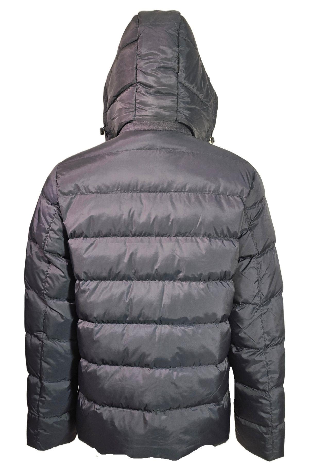 Campione 3229201 Erkek Kapşonlu Mont Navy
